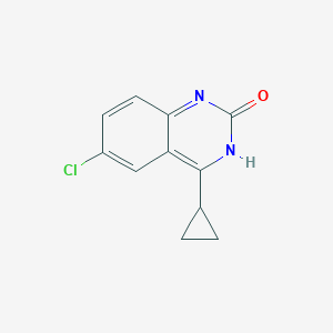molecular formula C11H9ClN2O B180532 6-Chloro-4-cyclopropylquinazolin-2(1H)-one CAS No. 150878-36-7