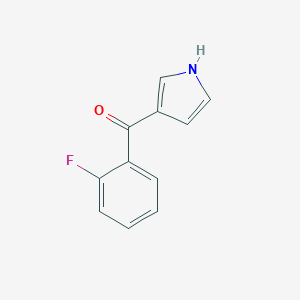 molecular formula C11H8FNO B180533 3-(2-Fluorobenzoyl)-1H-pyrrole CAS No. 198126-03-3