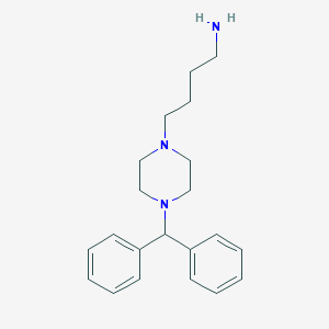 molecular formula C21H29N3 B180534 1-(4-Aminobutyl)-4-(diphenylmethyl)piperazine CAS No. 101620-10-4