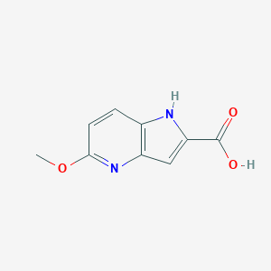 molecular formula C9H8N2O3 B180540 5-Methoxy-1H-pyrrolo[3,2-b]pyridine-2-carboxylic acid CAS No. 17288-33-4