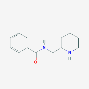 molecular formula C13H18N2O B180551 N-(piperidin-2-ylmethyl)benzamide CAS No. 127722-73-0