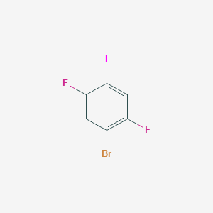 molecular formula C6H2BrF2I B180553 4-溴-2,5-二氟碘苯 CAS No. 145349-66-2