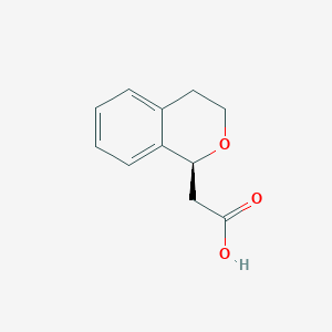 molecular formula C11H12O3 B180560 (S)-2-(Isochroman-1-yl)acetic acid CAS No. 170856-84-5
