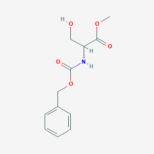 molecular formula C12H15NO5 B180579 Methyl 2-(((benzyloxy)carbonyl)amino)-3-hydroxypropanoate CAS No. 14464-15-4