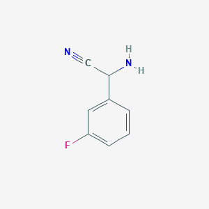 molecular formula C8H7FN2 B180583 2-Amino-2-(3-fluorophenyl)acetonitrile CAS No. 118880-96-9