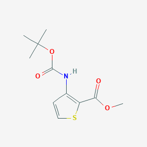 molecular formula C11H15NO4S B180604 3-((叔丁氧羰基)氨基)噻吩-2-羧酸甲酯 CAS No. 149587-72-4