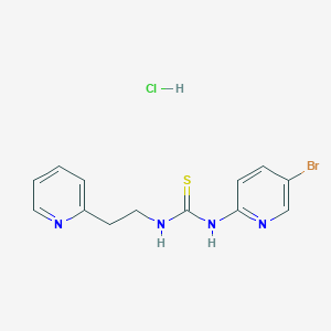 molecular formula C13H14BrClN4S B180617 Trovirdine hydrochloride CAS No. 148311-89-1