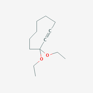 molecular formula C13H22O2 B180636 3,3-Diethoxycyclononyne CAS No. 197312-32-6