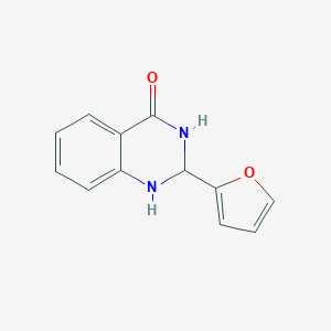 molecular formula C12H10N2O2 B180642 2-Furan-2-yl-2,3-dihydro-1H-quinazolin-4-one CAS No. 16285-26-0