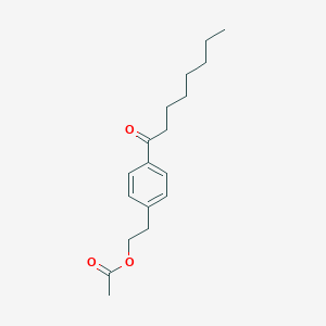 molecular formula C18H26O3 B180659 4-辛酰基苯乙基乙酸酯 CAS No. 162358-03-4