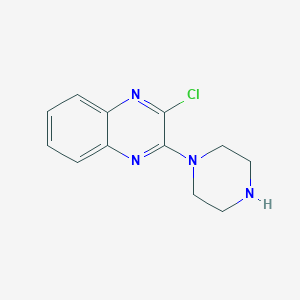 molecular formula C12H13ClN4 B180683 2-Chloro-3-piperazin-1-YL-quinoxaline CAS No. 164670-46-6