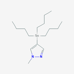molecular formula C16H32N2Sn B180699 1-Methyl-4-(tributylstannyl)-1H-pyrazole CAS No. 179055-21-1