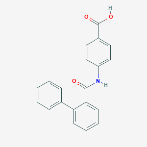 molecular formula C20H15NO3 B180706 4-[(2-苯基苯甲酰)氨基]苯甲酸 CAS No. 168626-74-2
