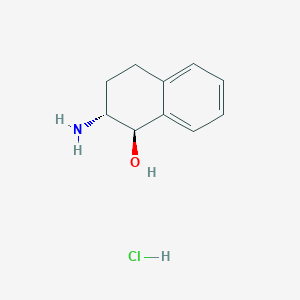 molecular formula C10H14ClNO B180720 (1R,2R)-trans-2-Amino-1,2,3,4-tetrahydro-1-naphthol hydrochloride CAS No. 115563-64-9