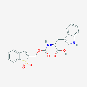 molecular formula C21H18N2O6S B180732 N-Bsmoc-L-tryptophan CAS No. 197245-27-5