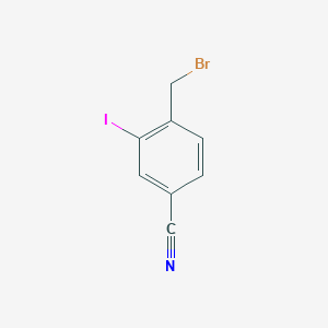 molecular formula C8H5BrIN B180738 4-(Bromomethyl)-3-iodobenzonitrile CAS No. 182287-63-4