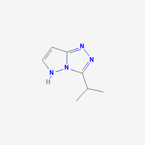 molecular formula C7H10N4 B180744 3-Isopropyl-1H-pyrazolo[5,1-c][1,2,4]triazole CAS No. 197355-86-5