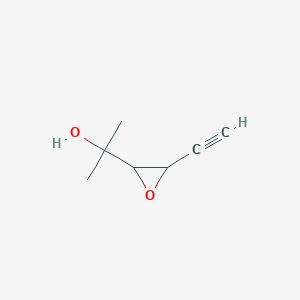 molecular formula C7H10O2 B180805 2-(3-Ethynyloxiran-2-yl)propan-2-ol CAS No. 197307-20-3