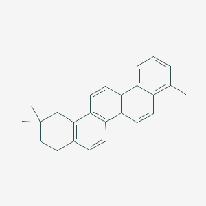 molecular formula C25H24 B180808 Picene, 1,2,3,4-tetrahydro-2,2,9-trimethyl- CAS No. 1242-76-8