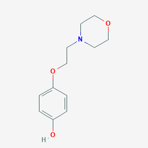 molecular formula C12H17NO3 B180811 4-[2-(Morpholin-4-yl)ethoxy]phenol CAS No. 141673-25-8