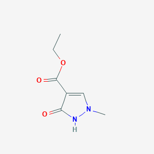 B180822 Ethyl 1-methyl-3-oxo-2,3-dihydro-1H-pyrazole-4-carboxylate CAS No. 103626-03-5