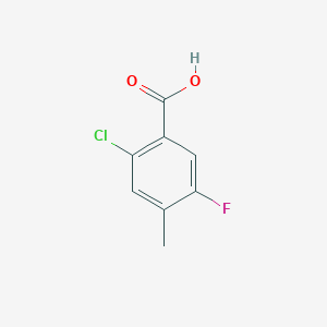 molecular formula C8H6ClFO2 B180828 2-氯-5-氟-4-甲基苯甲酸 CAS No. 103877-61-8