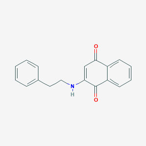 molecular formula C18H15NO2 B180845 2-[(2-Phenylethyl)amino]naphthoquinone CAS No. 38528-36-8