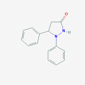 molecular formula C15H14N2O B180849 1,5-Diphenylpyrazolidin-3-one CAS No. 6118-95-2