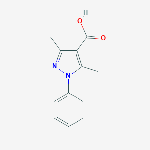 molecular formula C12H12N2O2 B180863 3,5-Dimethyl-1-phenyl-1H-pyrazole-4-carboxylic acid CAS No. 61226-19-5