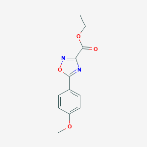 B180905 Ethyl 5-(4-methoxyphenyl)-1,2,4-oxadiazole-3-carboxylate CAS No. 151098-14-5