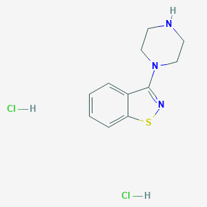 molecular formula C11H15Cl2N3S B180941 3-(Piperazin-1-yl)benzo[d]isothiazole dihydrochloride CAS No. 133070-64-1