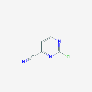 molecular formula C5H2ClN3 B180951 2-Chloropyrimidine-4-carbonitrile CAS No. 75833-38-4