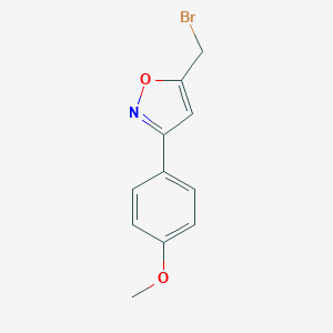 B180959 5-(Bromomethyl)-3-(4-methoxyphenyl)isoxazole CAS No. 196877-76-6