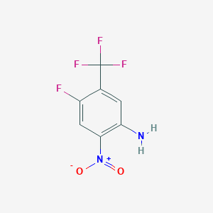 molecular formula C7H4F4N2O2 B180983 5-Amino-2-fluoro-4-nitrobenzotrifluoride CAS No. 179062-05-6