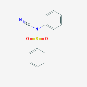 molecular formula C14H12N2O2S B180986 N-Cyano-N-phenyl-p-toluenesulfonamide CAS No. 55305-43-6
