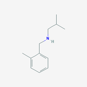 molecular formula C12H19N B180987 2-methyl-N-[(2-methylphenyl)methyl]propan-1-amine CAS No. 893589-84-9