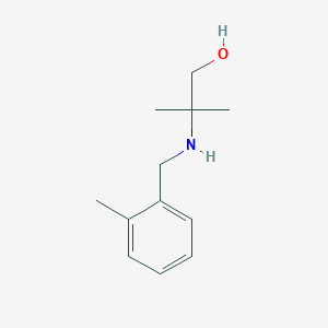 molecular formula C12H19NO B181001 2-Methyl-2-[(2-methylbenzyl)amino]-1-propanol CAS No. 893580-77-3