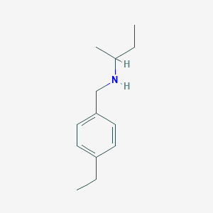 molecular formula C13H21N B181007 N-(4-ethylbenzyl)butan-2-amine CAS No. 869942-54-1