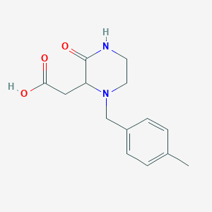 B181019 [1-(4-Methylbenzyl)-3-oxo-2-piperazinyl]acetic acid CAS No. 1039559-08-4