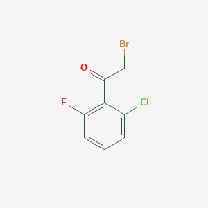 molecular formula C8H5BrClFO B181081 2-Bromo-1-(2-chloro-6-fluorophenyl)ethanone CAS No. 157359-99-4