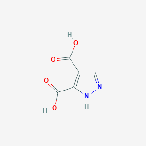 molecular formula C5H4N2O4 B181091 1H-吡唑-3,4-二甲酸 CAS No. 31962-35-3