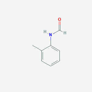 molecular formula C8H9NO B181103 Formamide, N-(2-methylphenyl)- CAS No. 94-69-9