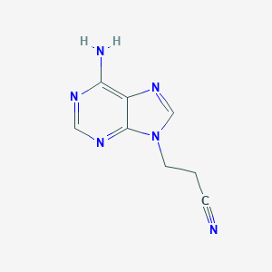 molecular formula C8H8N6 B181124 3-(6-氨基-9H-嘌呤-9-基)丙腈 CAS No. 4244-45-5
