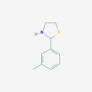molecular formula C10H13NS B181132 2-(3-甲基苯基)-1,3-噻唑烷 CAS No. 75808-94-5