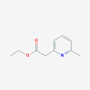 molecular formula C10H13NO2 B181219 Ethyl 2-(6-methylpyridin-2-yl)acetate CAS No. 5552-83-0