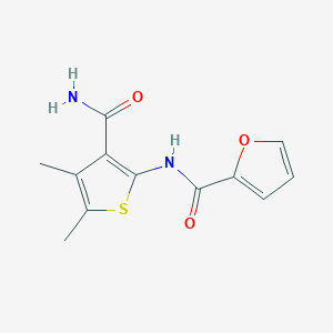 B181243 N-(3-carbamoyl-4,5-dimethylthiophen-2-yl)furan-2-carboxamide CAS No. 329221-75-2