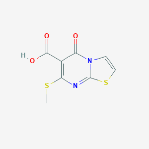 B181250 7-Methylsulfanyl-5-oxo-[1,3]thiazolo[3,2-a]pyrimidine-6-carboxylic acid CAS No. 123419-85-2