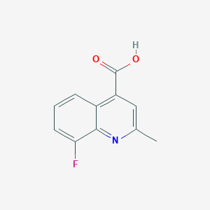 molecular formula C11H8FNO2 B181269 8-氟-2-甲基喹啉-4-羧酸 CAS No. 288151-68-8