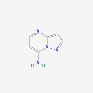 molecular formula C6H6N4 B181362 Pyrazolo[1,5-a]pyrimidin-7-amine CAS No. 1194-63-4