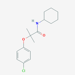 B181366 2-(4-chlorophenoxy)-N-cyclohexyl-2-methylpropanamide CAS No. 61887-24-9